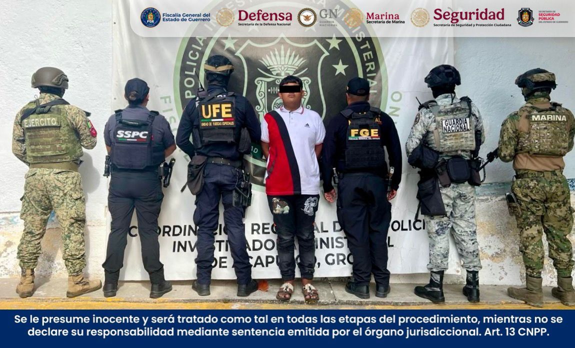 En Guerrero aprehenden a sujeto implicado en un triple homicidio